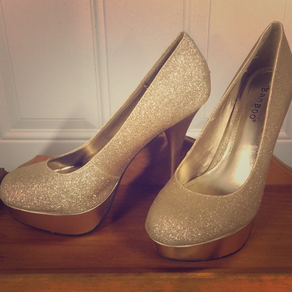Gold Cinderella Heels